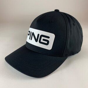 Ping Golf Sensorcool Black Stretch Fitted Hat Mens L/XXL
